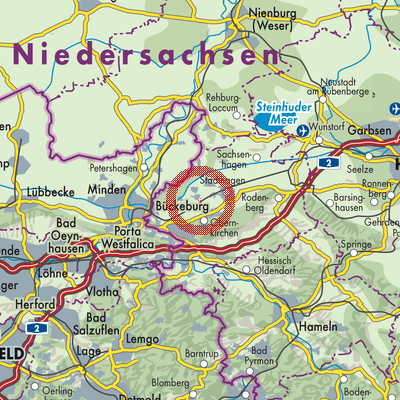 Landkarte Samtgemeinde Nienstädt