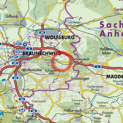 Landkarte Samtgemeinde Nord-Elm
