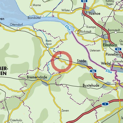 Landkarte Samtgemeinde Oldendorf-Himmelpforten