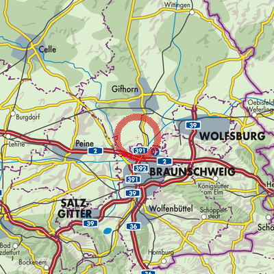Landkarte Samtgemeinde Papenteich