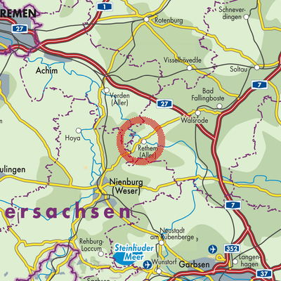 Landkarte Samtgemeinde Rethem/Aller