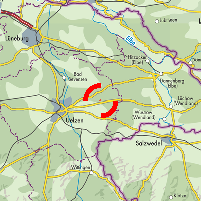 Landkarte Samtgemeinde Rosche