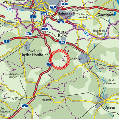 Landkarte Samtgemeinde Salzhausen