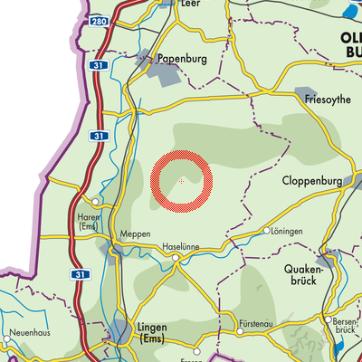 Landkarte Samtgemeinde Sögel