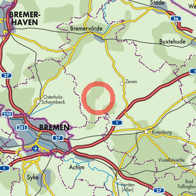Landkarte Samtgemeinde Tarmstedt