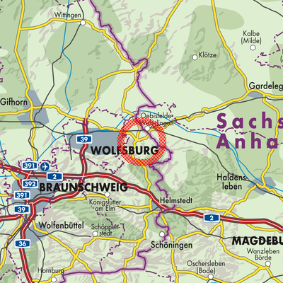 Landkarte Samtgemeinde Velpke