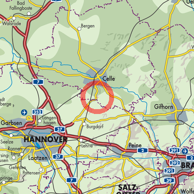 Landkarte Samtgemeinde Wathlingen