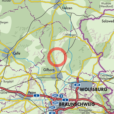 Landkarte Samtgemeinde Wesendorf