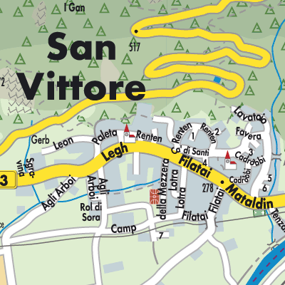 Stadtplan San Vittore