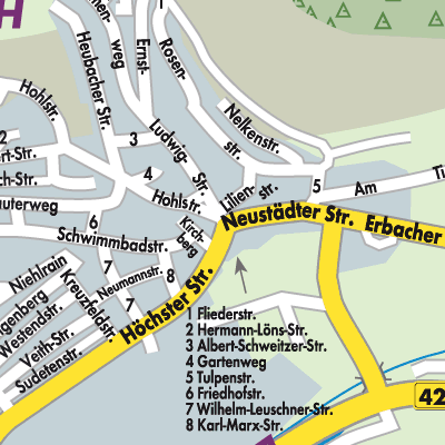 Stadtplan Sandbach