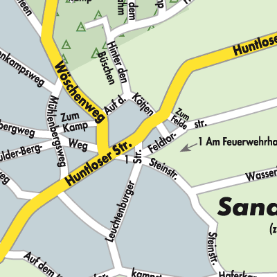 Stadtplan Sandhatten