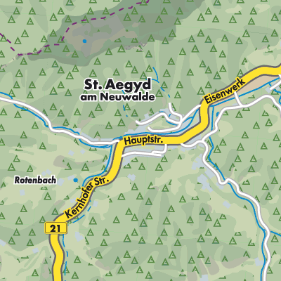 Übersichtsplan St. Aegyd am Neuwalde