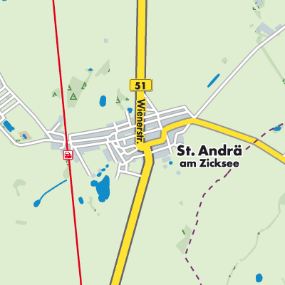 Übersichtsplan Sankt Andrä am Zicksee