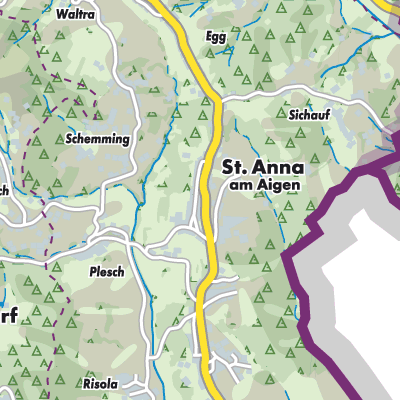 Übersichtsplan Sankt Anna am Aigen