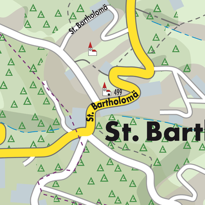 Stadtplan Sankt Bartholomä