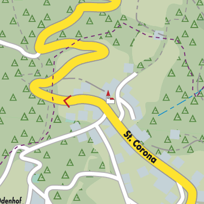 Stadtplan Sankt Corona am Wechsel
