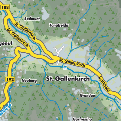 Übersichtsplan Sankt Gallenkirch