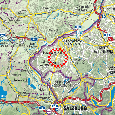 Landkarte St. Georgen am Fillmannsbach