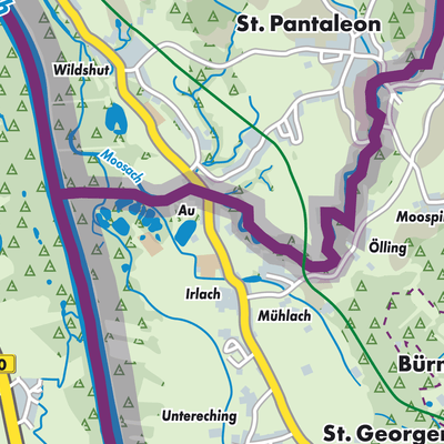 Übersichtsplan Sankt Georgen bei Salzburg
