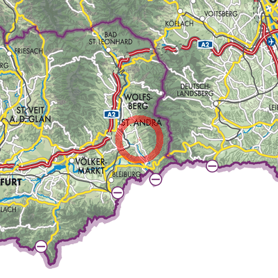 Landkarte Sankt Georgen im Lavanttal
