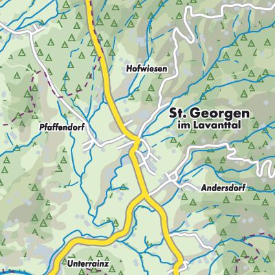 Übersichtsplan Sankt Georgen im Lavanttal