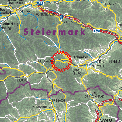 Landkarte St. Georgen ob Judenburg