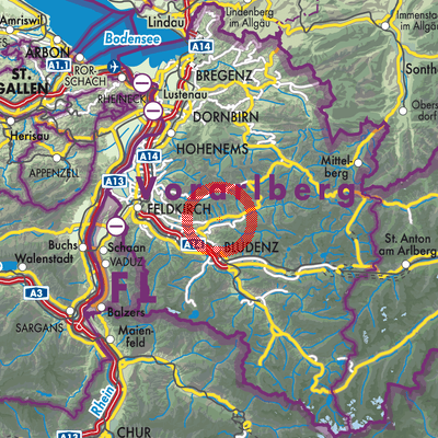 Landkarte Sankt Gerold