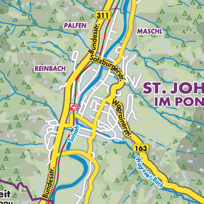 Übersichtsplan Sankt Johann im Pongau