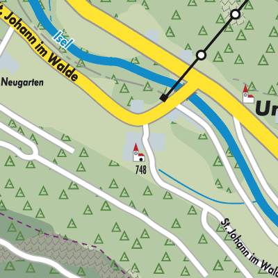 Stadtplan Sankt Johann im Walde