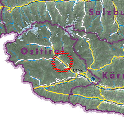 Landkarte Sankt Johann im Walde