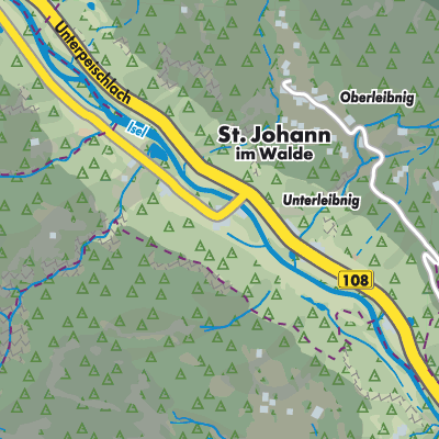 Übersichtsplan Sankt Johann im Walde