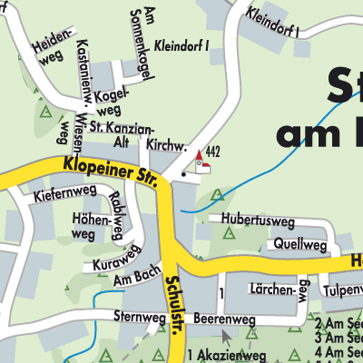 Stadtplan Sankt Kanzian am Klopeiner See