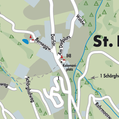 Stadtplan Sankt Koloman