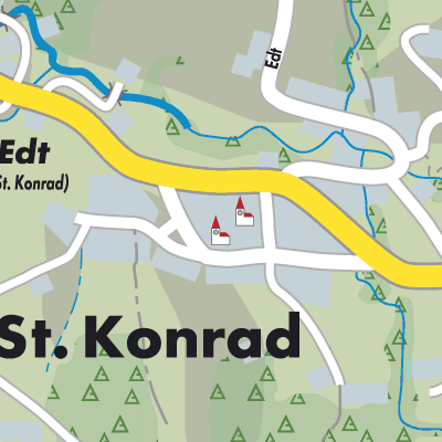 Stadtplan St. Konrad