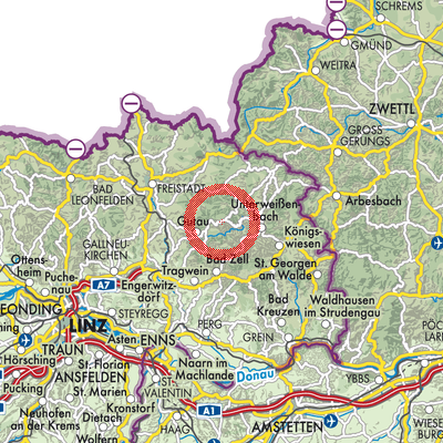 Landkarte St. Leonhard bei Freistadt