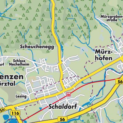 Übersichtsplan Sankt Lorenzen im Mürztal