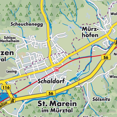 Übersichtsplan Sankt Marein im Mürztal