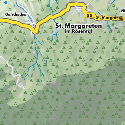 Übersichtsplan Sankt Margareten im Rosental