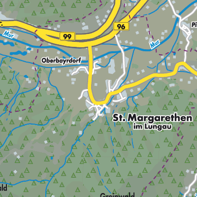 Übersichtsplan Sankt Margarethen im Lungau