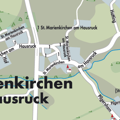 Stadtplan St. Marienkirchen am Hausruck