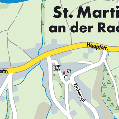 Stadtplan Sankt Martin an der Raab