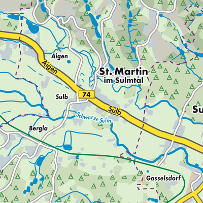 Übersichtsplan Sankt Martin im Sulmtal