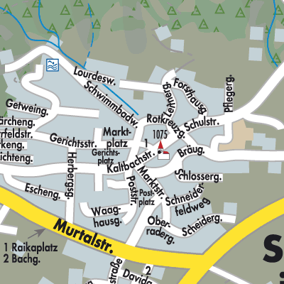 Stadtplan Sankt Michael im Lungau