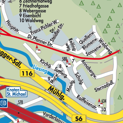 Stadtplan Sankt Michael in Obersteiermark