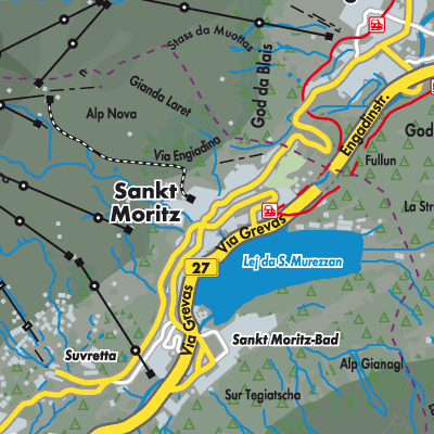 Übersichtsplan Sankt Moritz