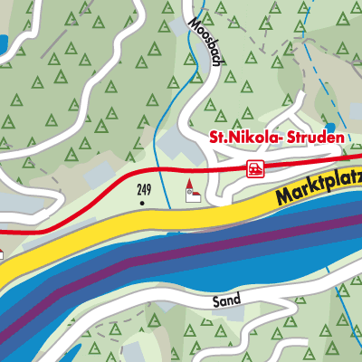 Stadtplan St. Nikola an der Donau