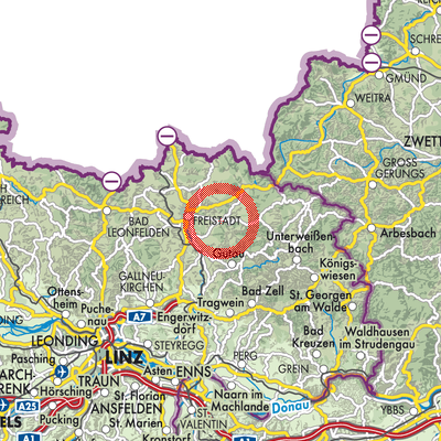 Landkarte St. Oswald bei Freistadt