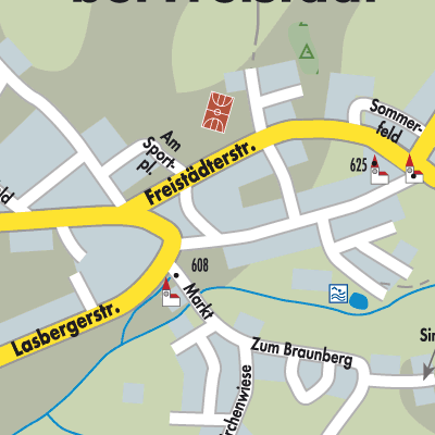 Stadtplan St. Oswald bei Freistadt