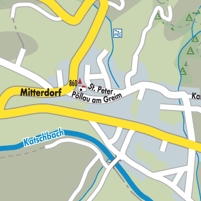 Stadtplan Sankt Peter am Kammersberg
