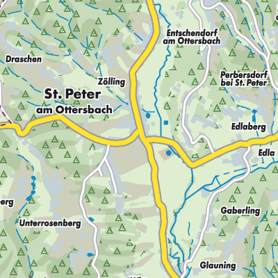 Übersichtsplan Sankt Peter am Ottersbach